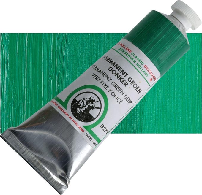 Oil paint Old Holland 40ml – 271 Permanent Green Deep