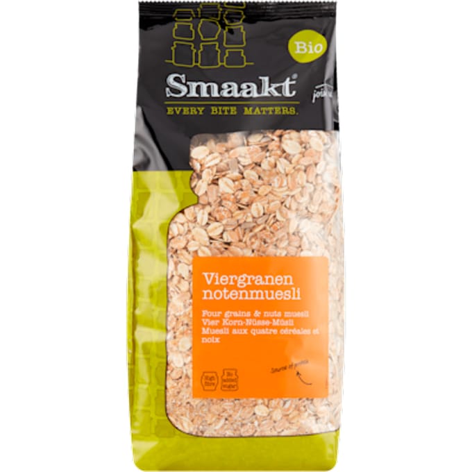 Viergranen notenmuesli biologisch