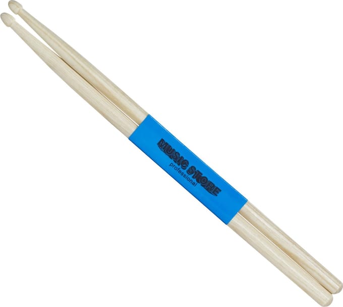 MUSIC STORE 5B Hickory Sticks, Wood Tip - Drumsticks