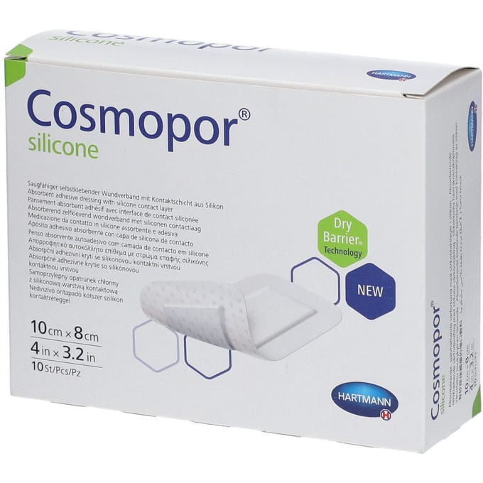 Hartmann Cosmopor® Silicone 10 x 8 cm 901107 Overige