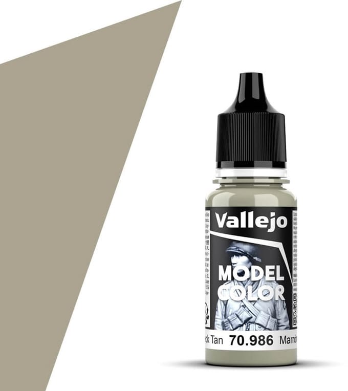 Vallejo Hobbyverf Acrylverf - 70986 Model Color Deck Tan - Acryl Verf flesje - 17 ml