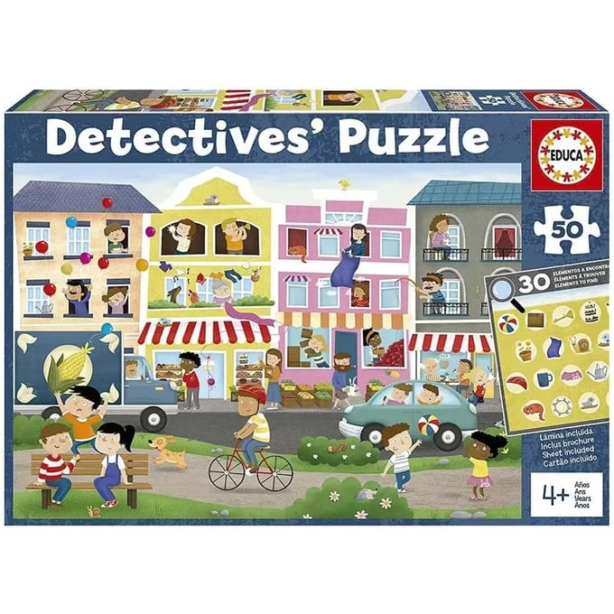 50-delige puzzel Educa Detectives Ciudad