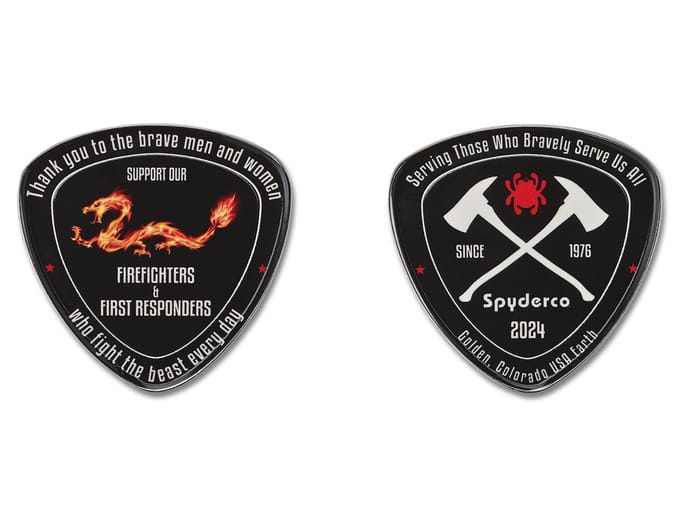 Spyderco firefighters spydercoin 2024
