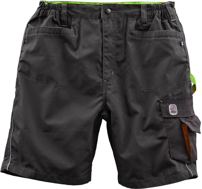 Terrax Workwear Short zwart/Limette
