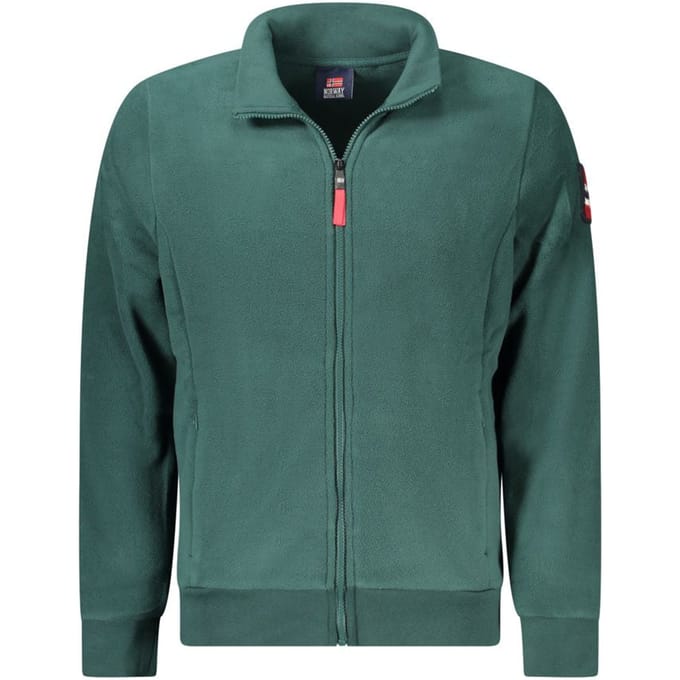 Noorwegen 1963 Groen Polyester Heren Sweatshirt