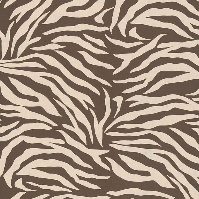 EXOTISCH ZEBRAPRINT BEHANG | Dierenhuid - Bruin Creme - A.S. Création Anna D'Andrea