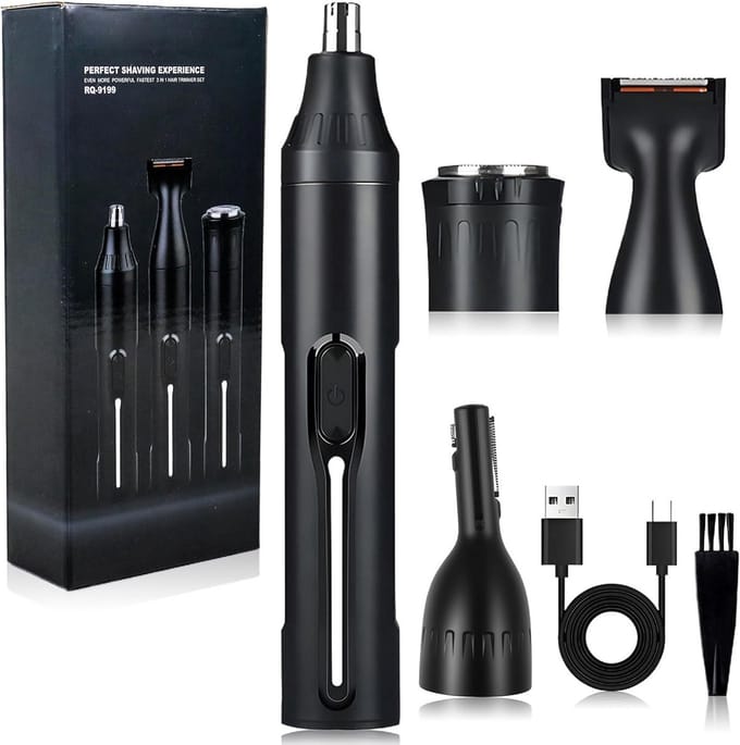 Neustrimmer Mannen - Bodygroomer - Scheerapparaat - Oortrimmer - Oplaadbaar