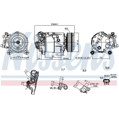 Airco-compressor NISSENS 891019