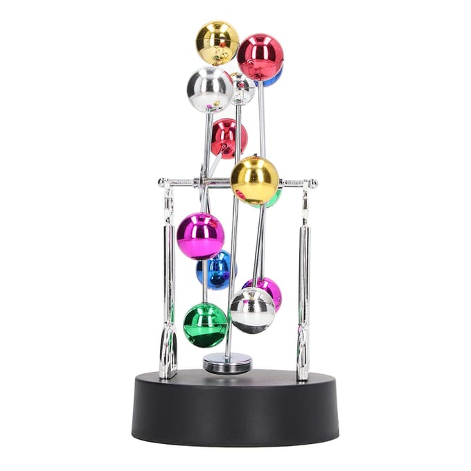 Perpetuum Mobile Machine USB Batterij Dubbel Gebruik Reuzenrad Balans Speelgoed Tafelblad Decoratief white