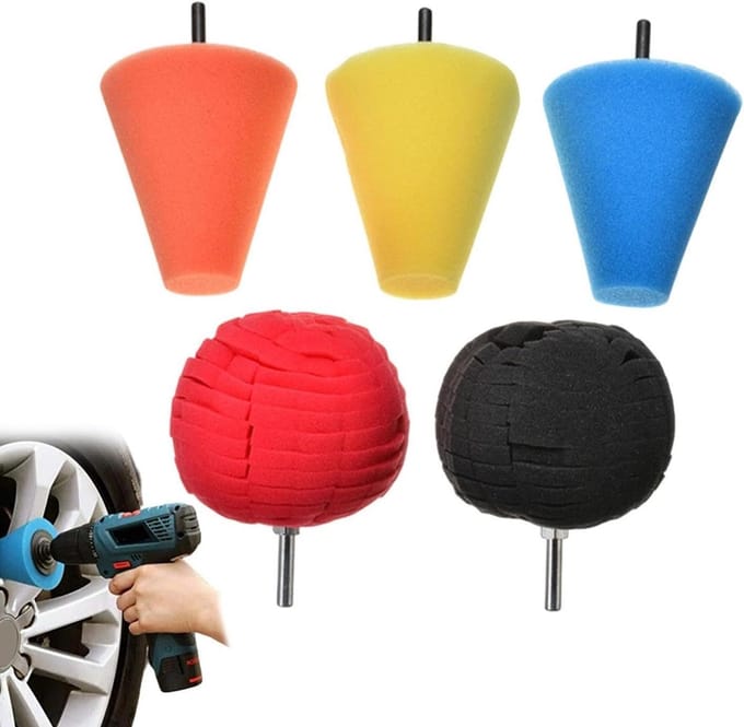 Polijstpads Auto - Spons Pads - Auto Onderhoud - Wasbaar Herbruikbaar - 5 stuks - Niet gespecificeerd