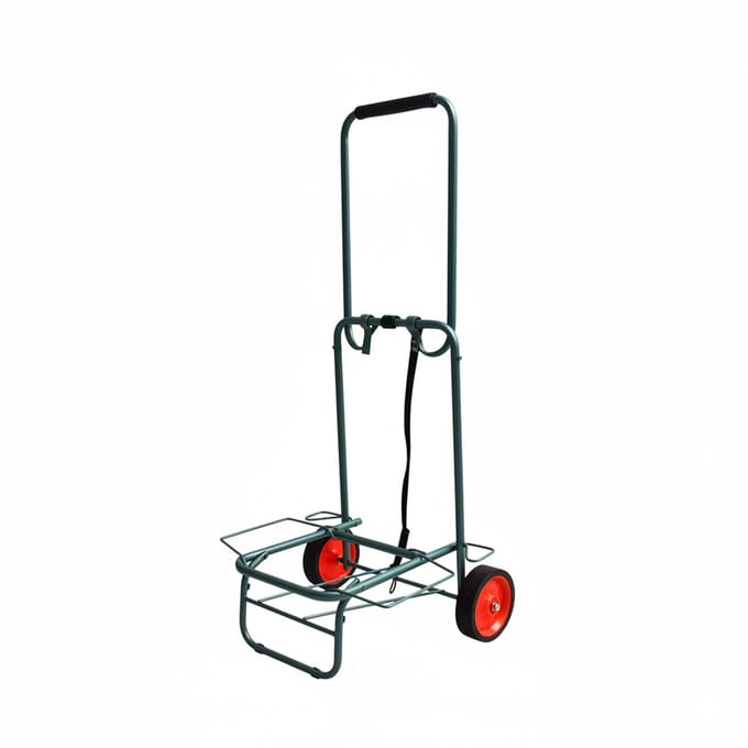 Transportwagen - groen en rood - 35 kg - met wielen