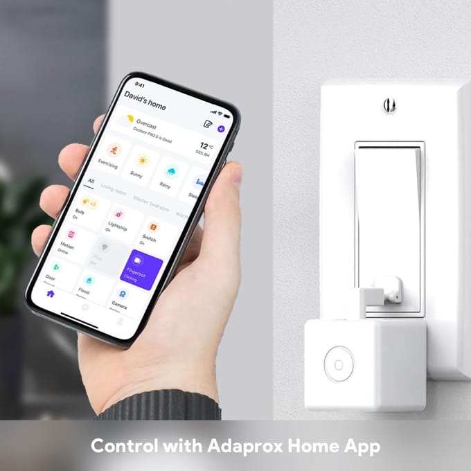 BT Finger Robot Afstandsbediening Fingerbot Schakelknop voor Smart Life App Spraakbesturing Compatibel wit