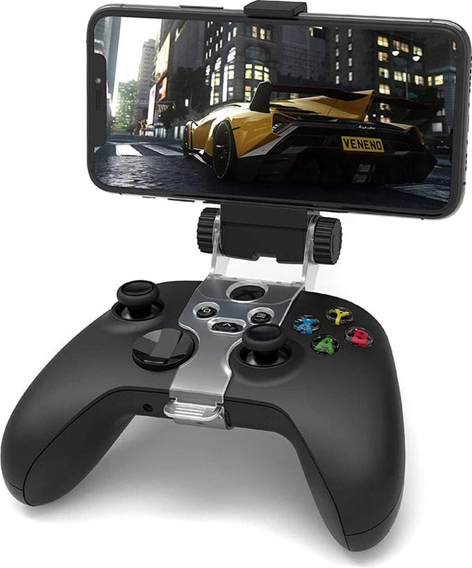 Gadgetpoint - Telefoon houder - Mobiel houder - Geschikt voor de Xbox One / Xbox Series X / Xbox Series S controller - Zwart