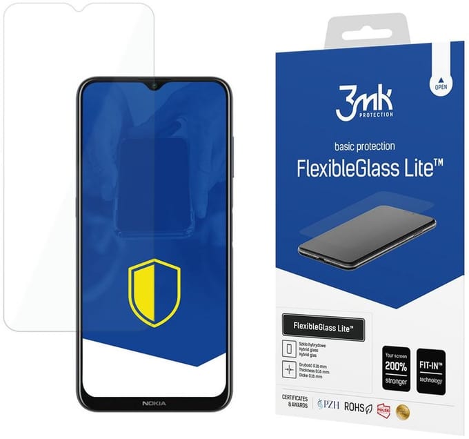 3MK FlexibleGlass Lite - Hybride Screenprotector - Nokia G20 - Ultradunne Bescherming - Perfecte Transparantie