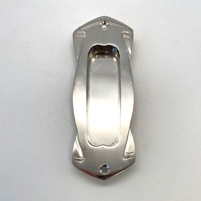 Schuifdeurgreep Nikkel 108x38mm