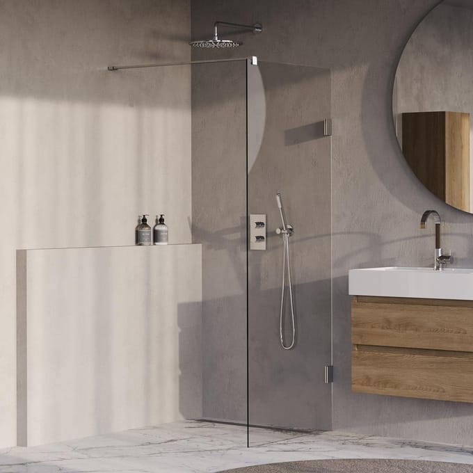 Brauer Void - Inloopdouche - Helder Glas - 80 x 200 cm - incl. Glascoating - Chroom