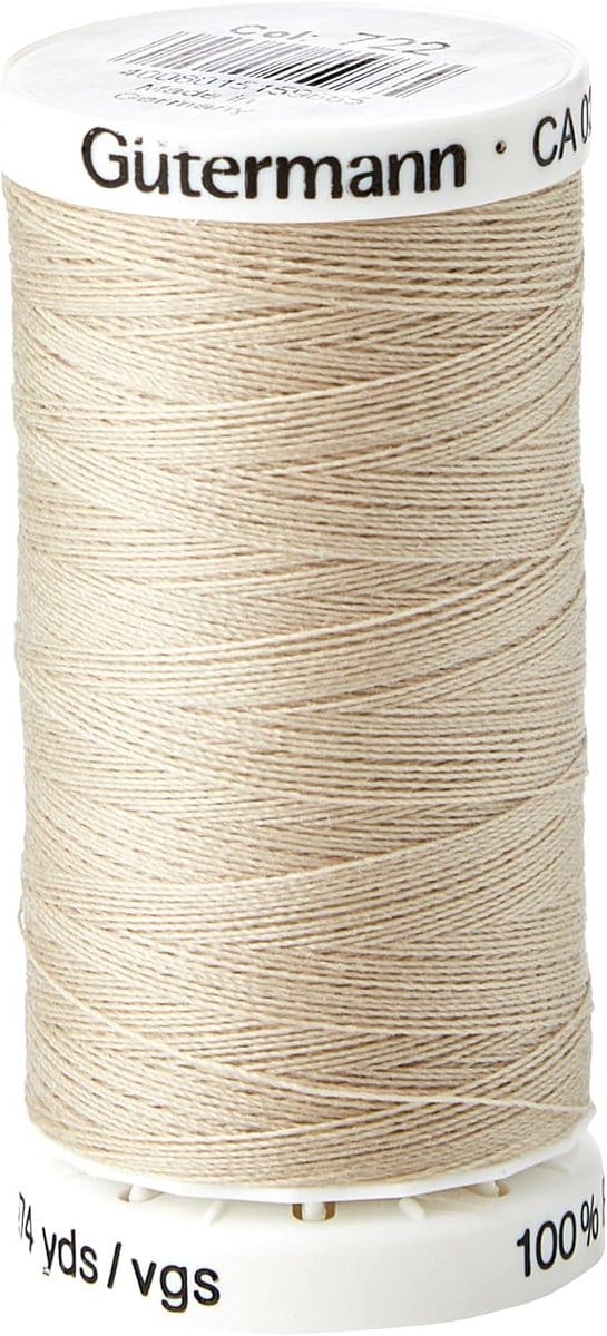 Naaigaren Polyester - Universeel Garen - Kleding Repareren - Superieure Kwaliteit - 250 Meter - Beige