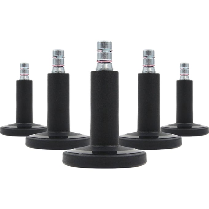 5x Voerdoppen STATO-M Stift 11 mm / 60 mm zwart (5 Pack) hjh OFFICE