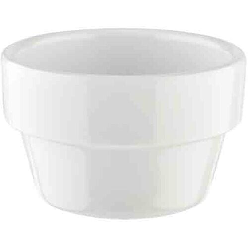 GGM Gastro (60 Stück) Dipschälchen - FLOWER POT - Melamin - 40ml - Ø 60mm - Weiß