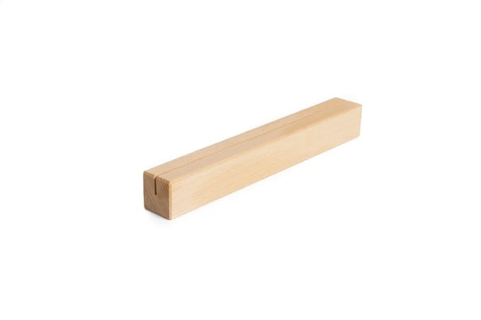 22cm - Houten Houder / Standaard / Menukaarthouder - Type: Smal-Beuken-Onbewerkt
