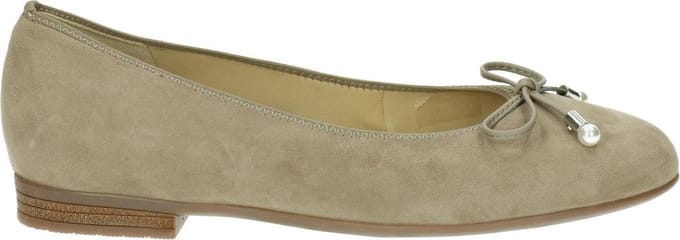 Ara Vrouwen Ballerina's Kleur: Taupe Maat: 38