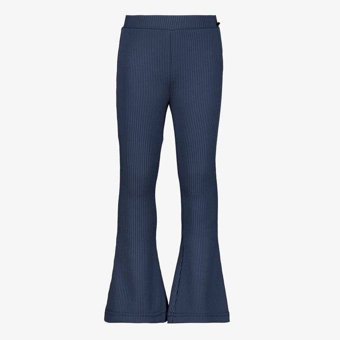 TwoDay meisjes rib flared broek donkerblauw - Maat 92