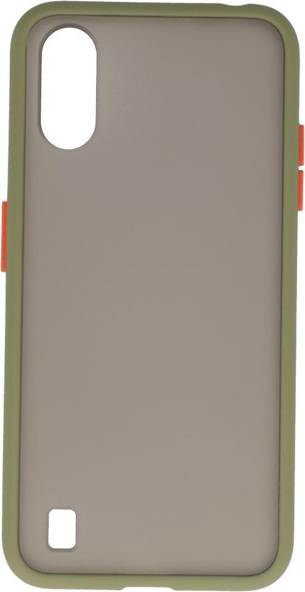 Hardcase Backcover voor Samsung Galaxy A01 Groen
