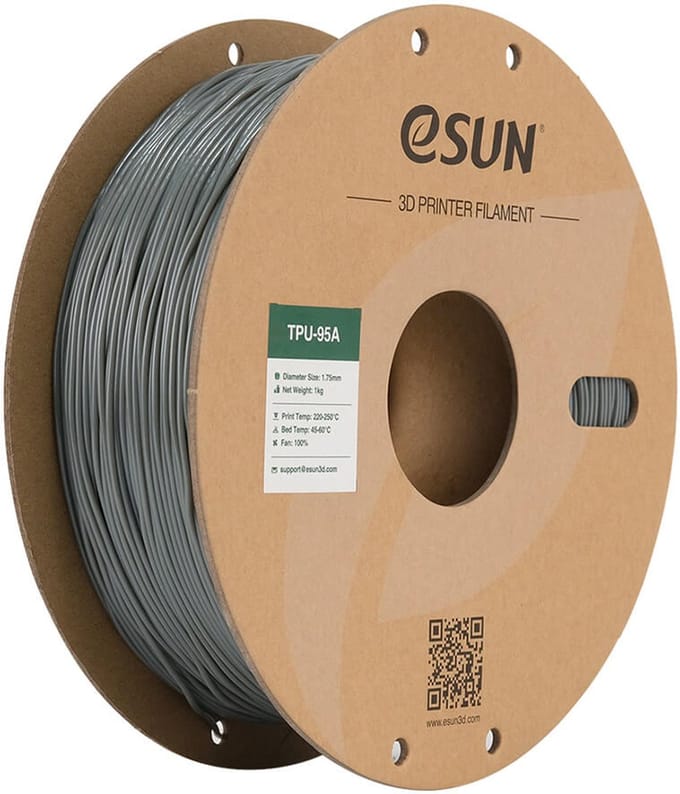 eSun - eTPU-95A Filament, 1.75mm, Grey - 1kg