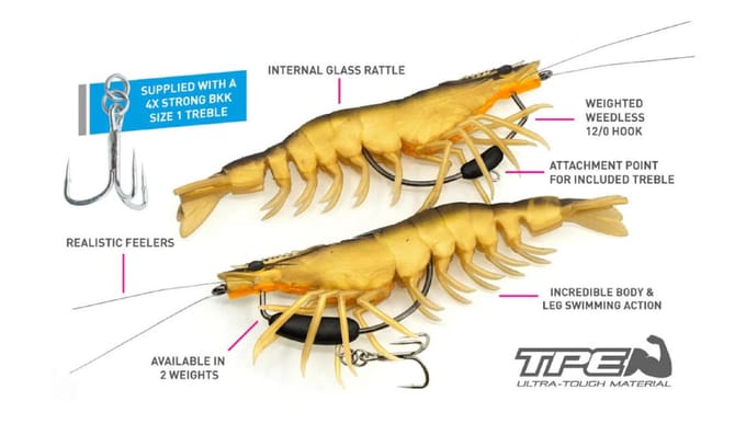 Chasebaits Flick Prawn King Heavy 180 mm 71 gram Zinkende Kunstaas 07 (6222)