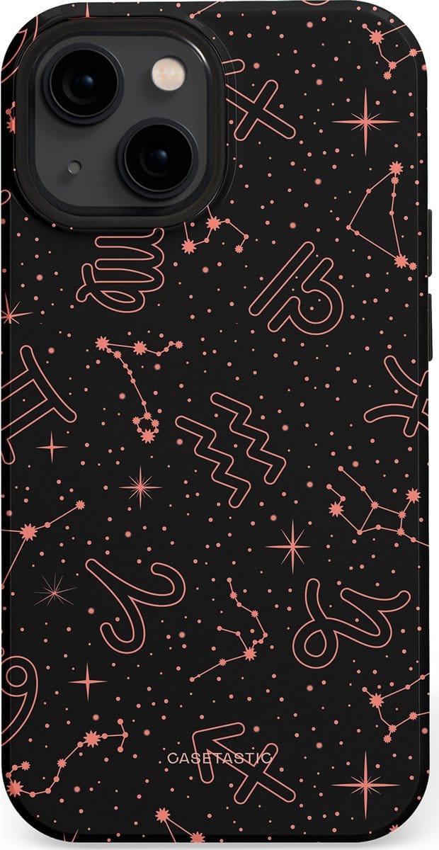 Casetastic hoesje geschikt voor Apple iPhone 13 mini - MagSafe - Dubbellaagse bescherming - Astropuls - Fashion Case - Zwart