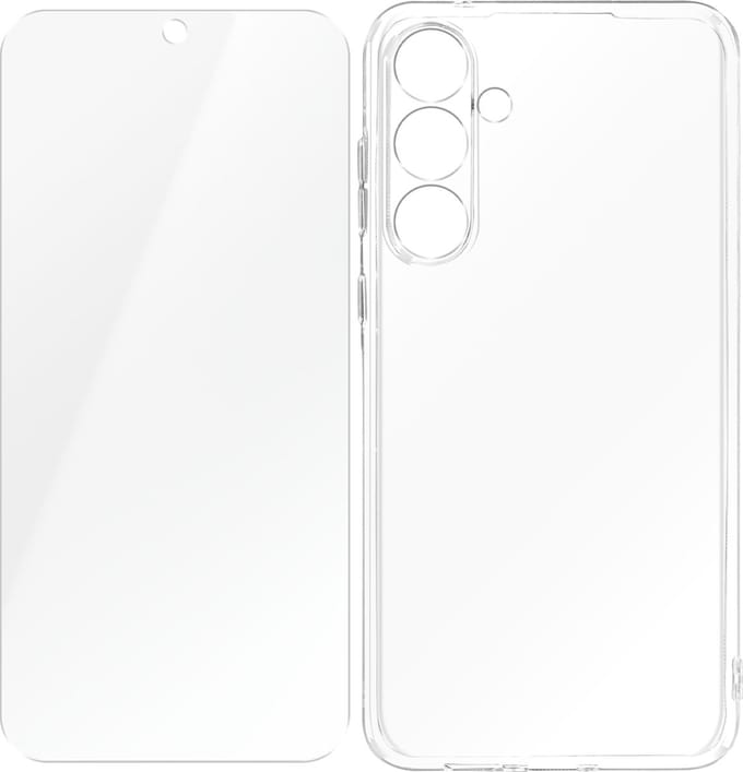 4smarts, Hoes Geschikt voor Samsung Galaxy A55 9H gehard glas, Transparant