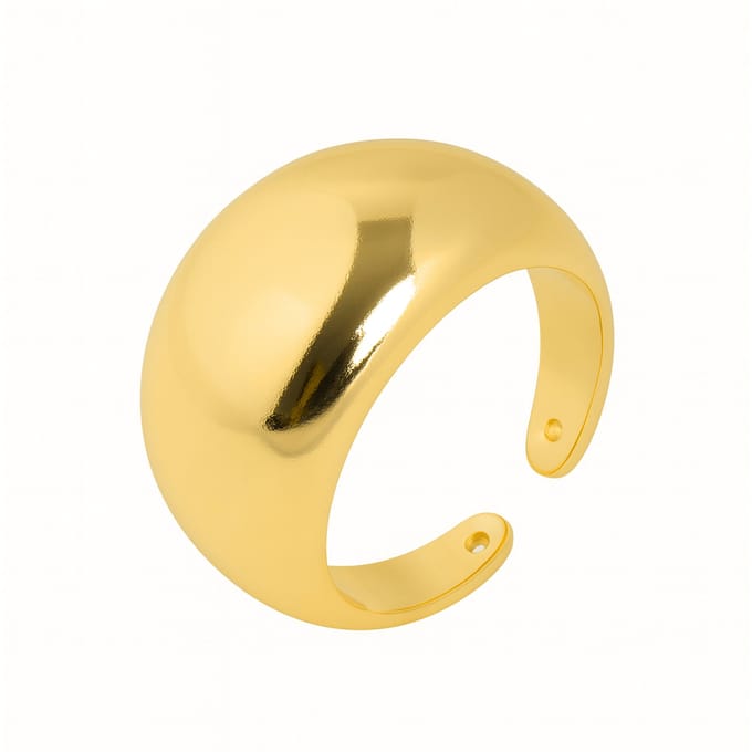 Luxenter Ring met 18-karaats geelgouden afwerking - Tanys