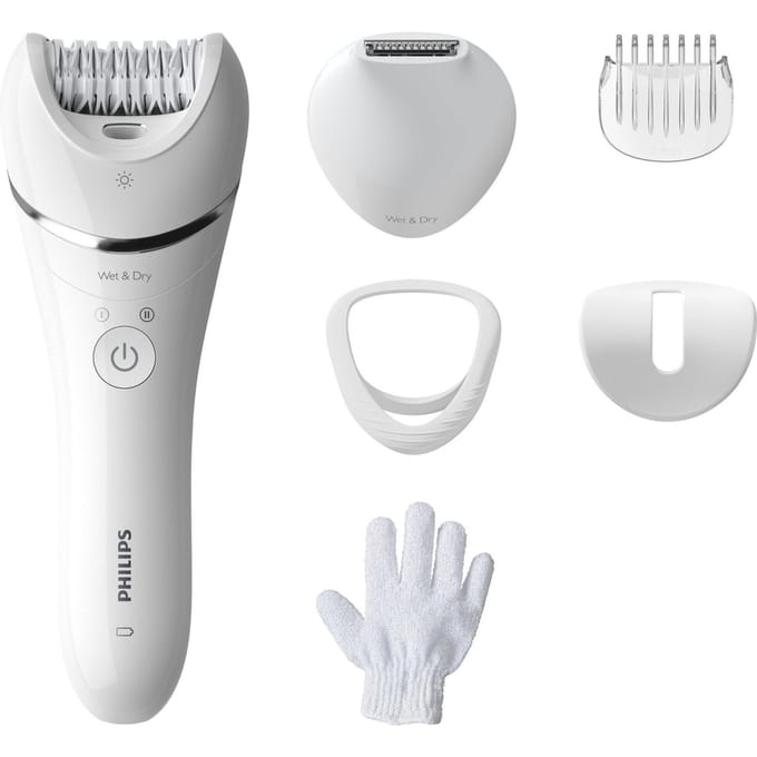Philips Series 8000 BRE715/00 - Wet & Dry - Epilator voor vrouwen - Wit