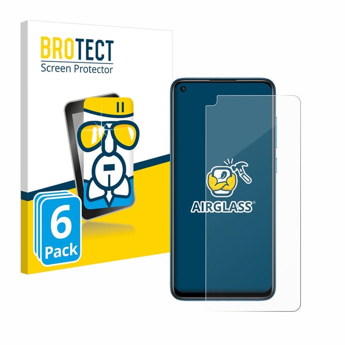 Screenprotector 6 Stuks voor Xiaomi Redmi Note 9 Beschermglas transparant