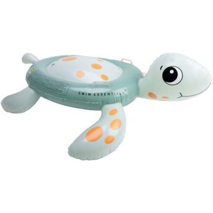 Swim Essentials Luchtmatras Turtle Ride-on 140 cm Opblaasbaar speelgoed