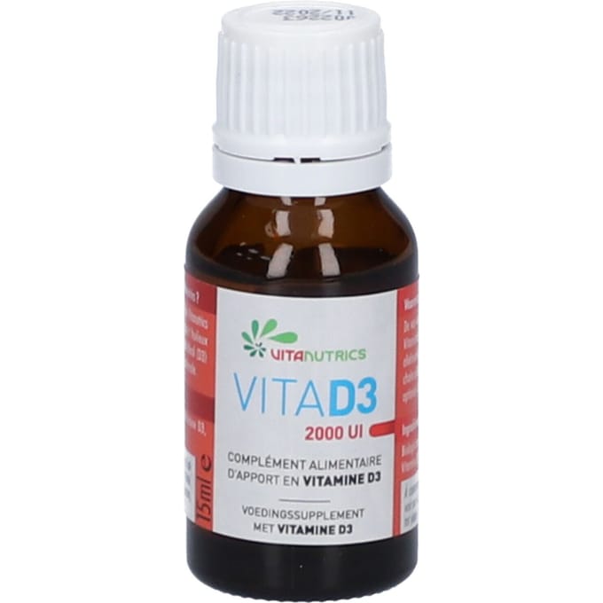 Vitanutrics Vitamine D3 2000Ui 15 Druppels