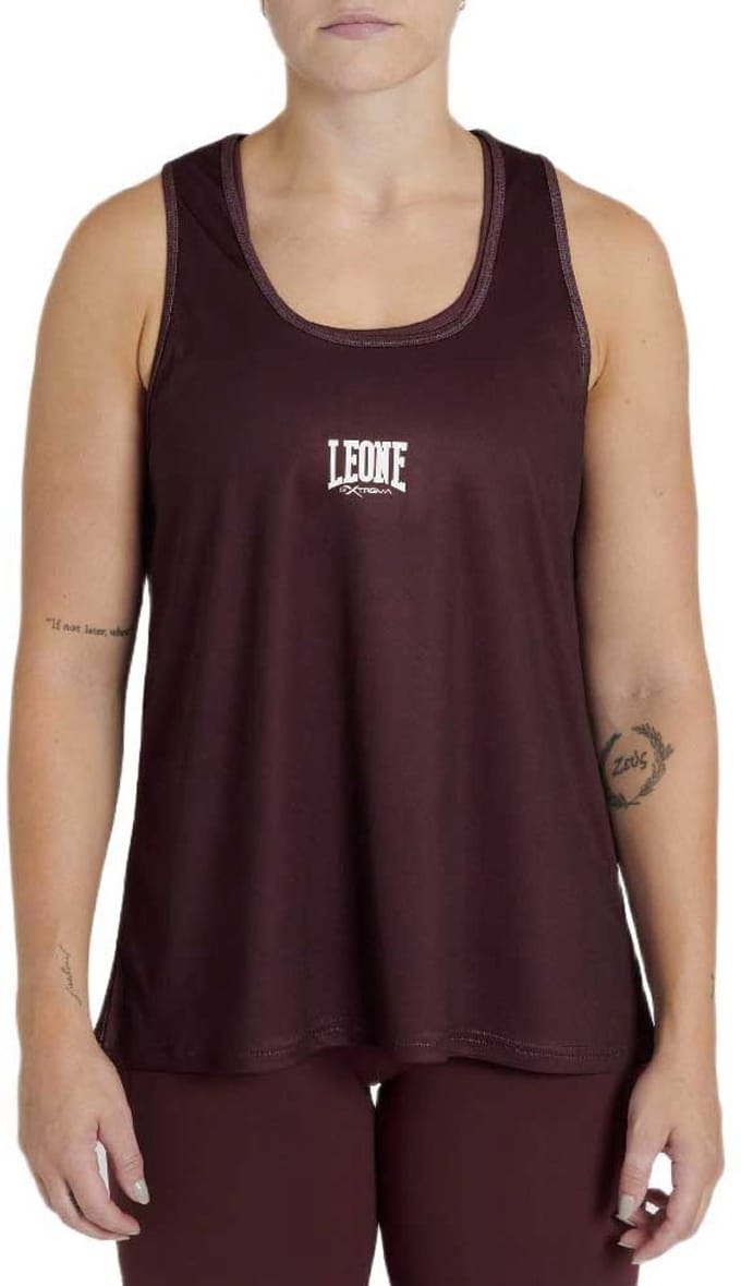 Leone1947 Logo Mouwloos T-shirt Paars M Vrouw