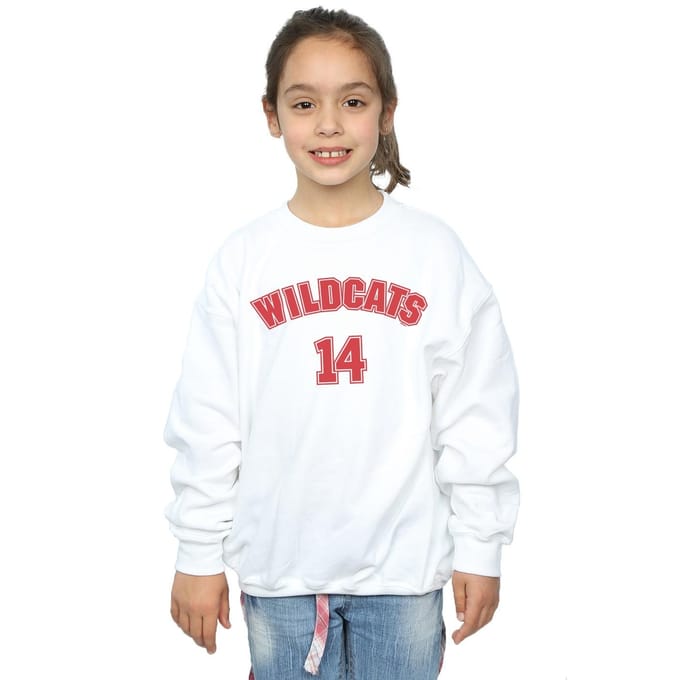 Disney Meisjes High School Musical The Musical Wildcats 14 Sweatshirt (Wit)
