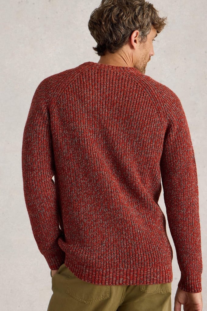 White Stuff Rye Twisted Crew Neck Red Multi Taglia: XXL | Maglioni a maglia Outlet | Uomo | Rosso
