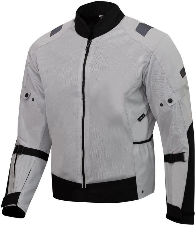 Merlin Taos Air Mesh Stretch Light Grijs Zwart Textiele Motorjas - Jas
