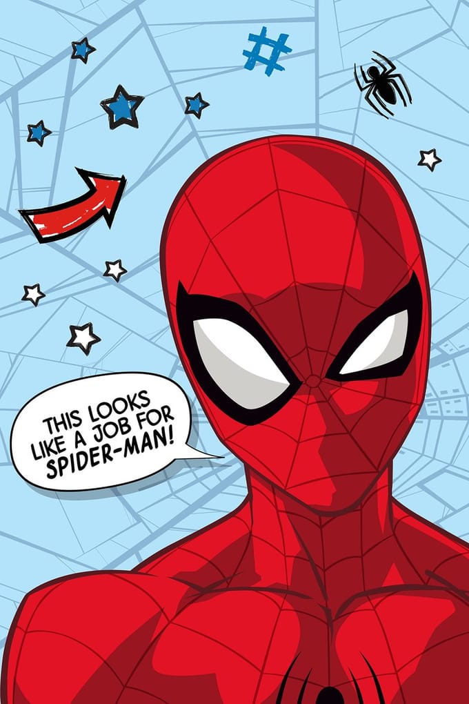 Spiderman Fleece plaid Job 100 x 150 cm