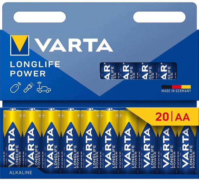 Varta Longlife Power AA 20 stuks