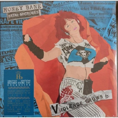 Honey Bane, Fatal Microbes - Violence Grows (12" Single) (Coloured Vinyl) (Limited Edition)