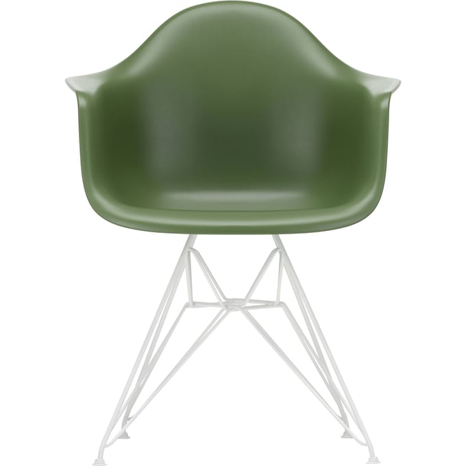 Vitra DAR Eames Plastic Armchair - forest RE - wit