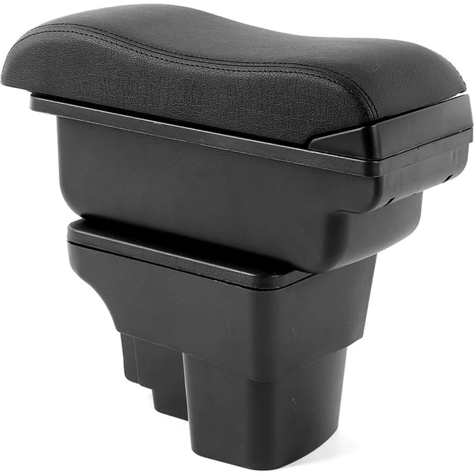 Boîte de rangement organisateur pour accoudoir de console centrale Remplacement Convient pour Kia Rio 3 2012 2016 black