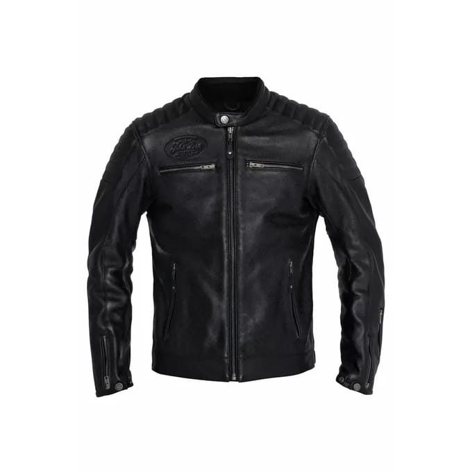 John Doe Leren Dexter Jas Zwart - Jas