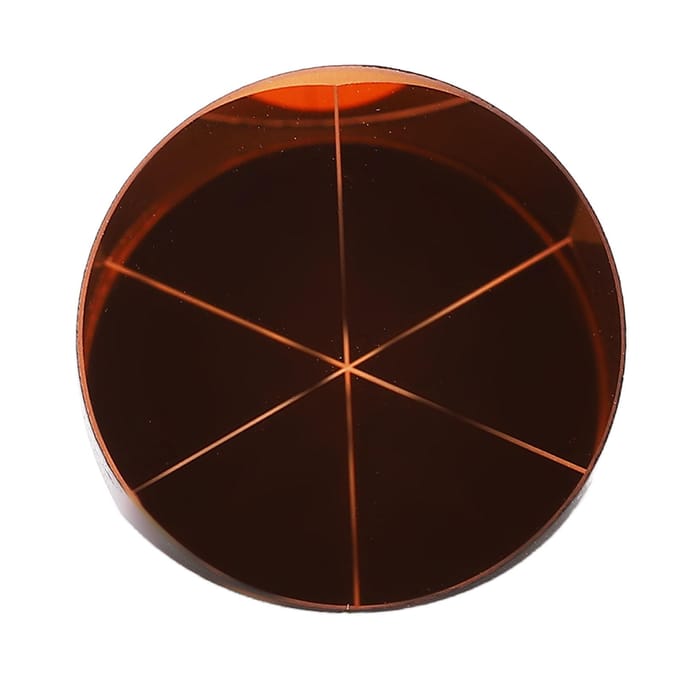 Hoekprisma Kubus Koper Gecoat Geplateerd Driehoekig Retroreflector Optisch Glas Dia 17.8mm