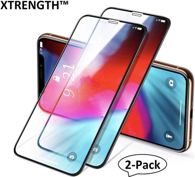 Screenprotector Glas - Full Tempered Glass Screen Protector - 2x Geschikt voor: Apple iPhone 11 Pro Max