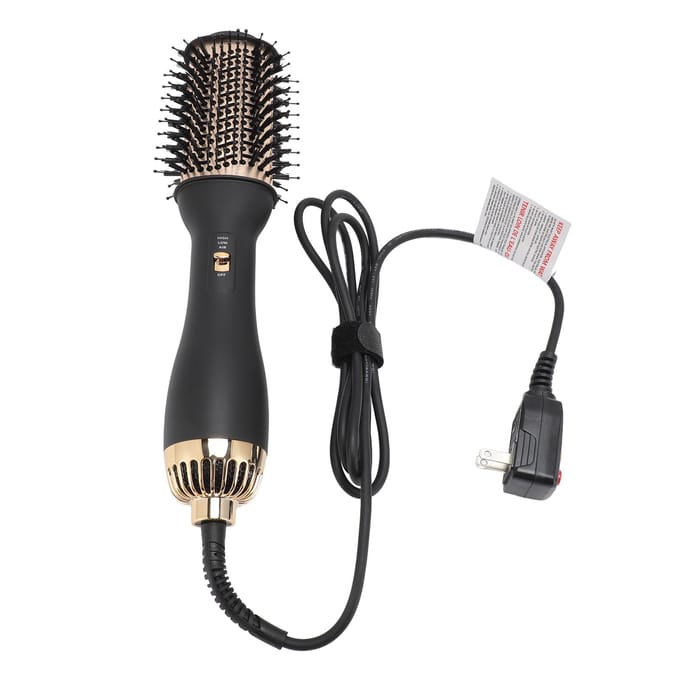 Haardroger en Styler Multifunctionele Stijltang Krulborstel US PLUG gray