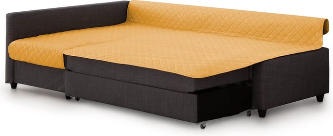 Belmarti Frilena slaapbankbeschermer 180 cm - geel - links